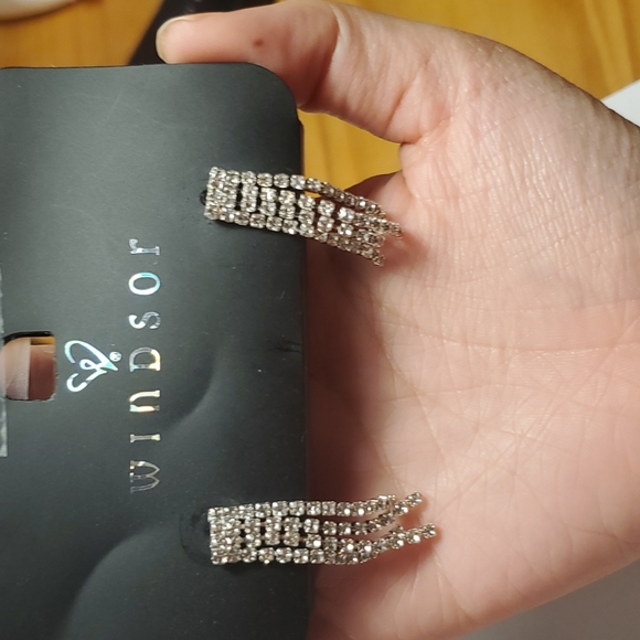 Rhinestone Earrings Dangle - Picture 6 of 8